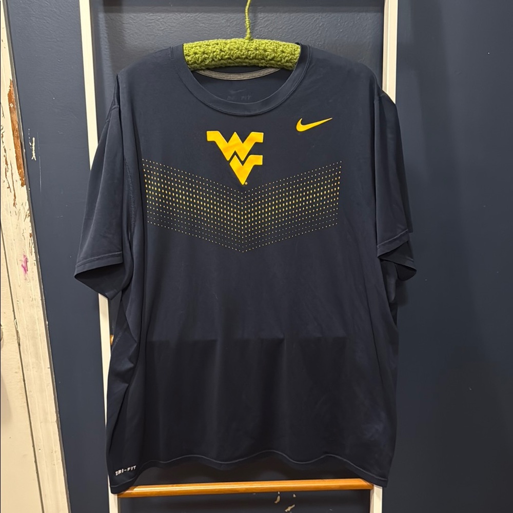 Nike Blue and Yellow Short Sleeve Tee